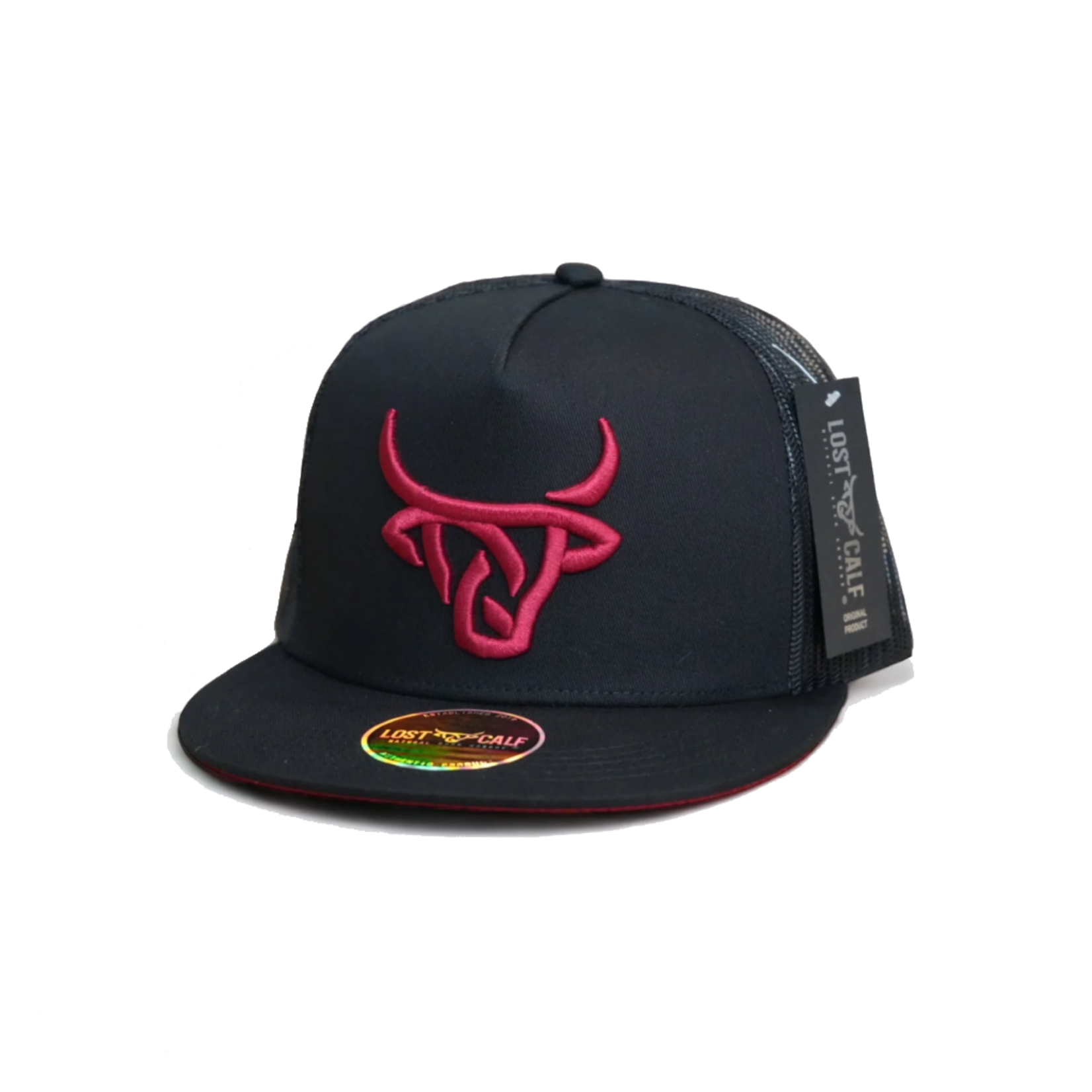 Lost Calf Brand Gorra Lost Calf Burgundy - Black / Wine