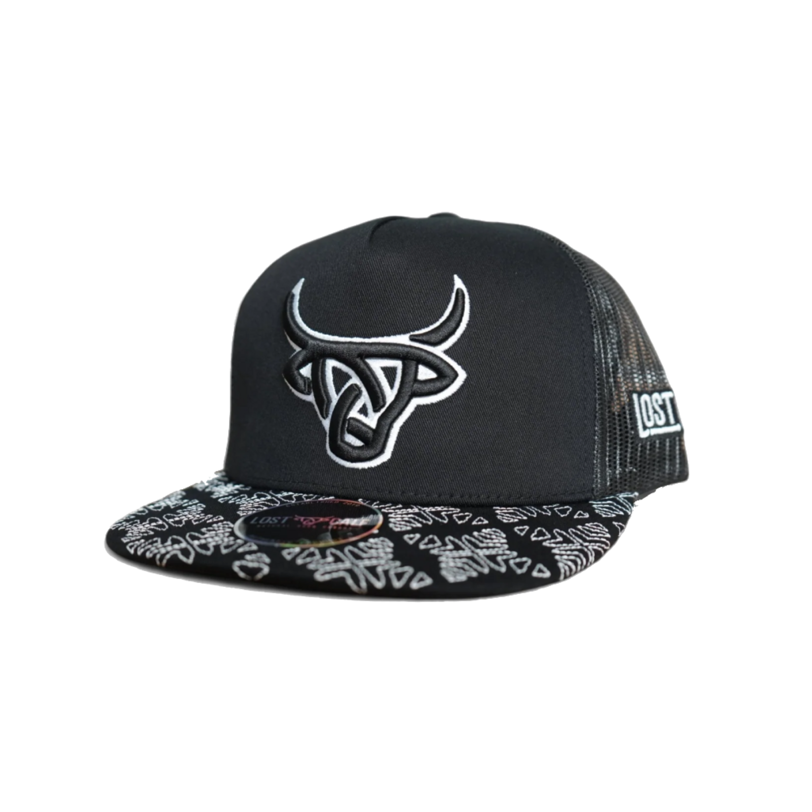 Lost Calf Brand Gorra Lost Calf Charu Flat - Black/White