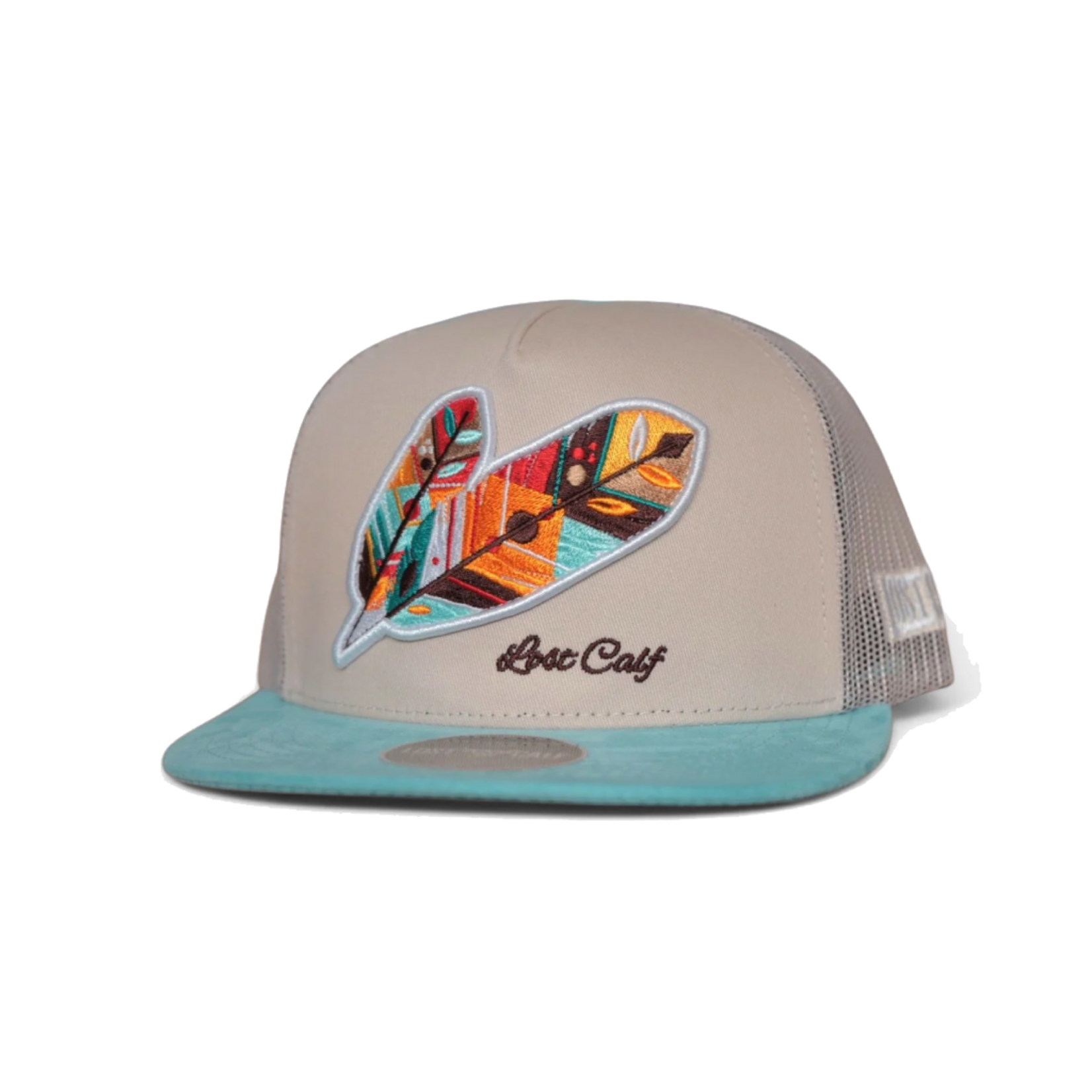 Lost Calf Brand Gorra Lost Calf Tribe Patch Hat - Beige/ White/Colors