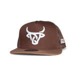 Lost Calf Brand Gorra Lost Calf Cuña Flat - Brown / White