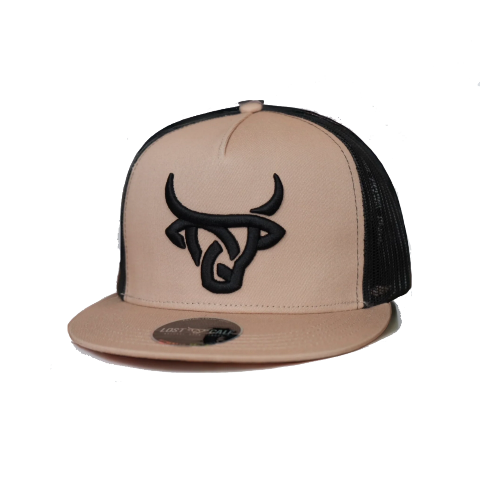 Lost Calf Brand Gorra Lost Calf Basto Flat-Beige/Black