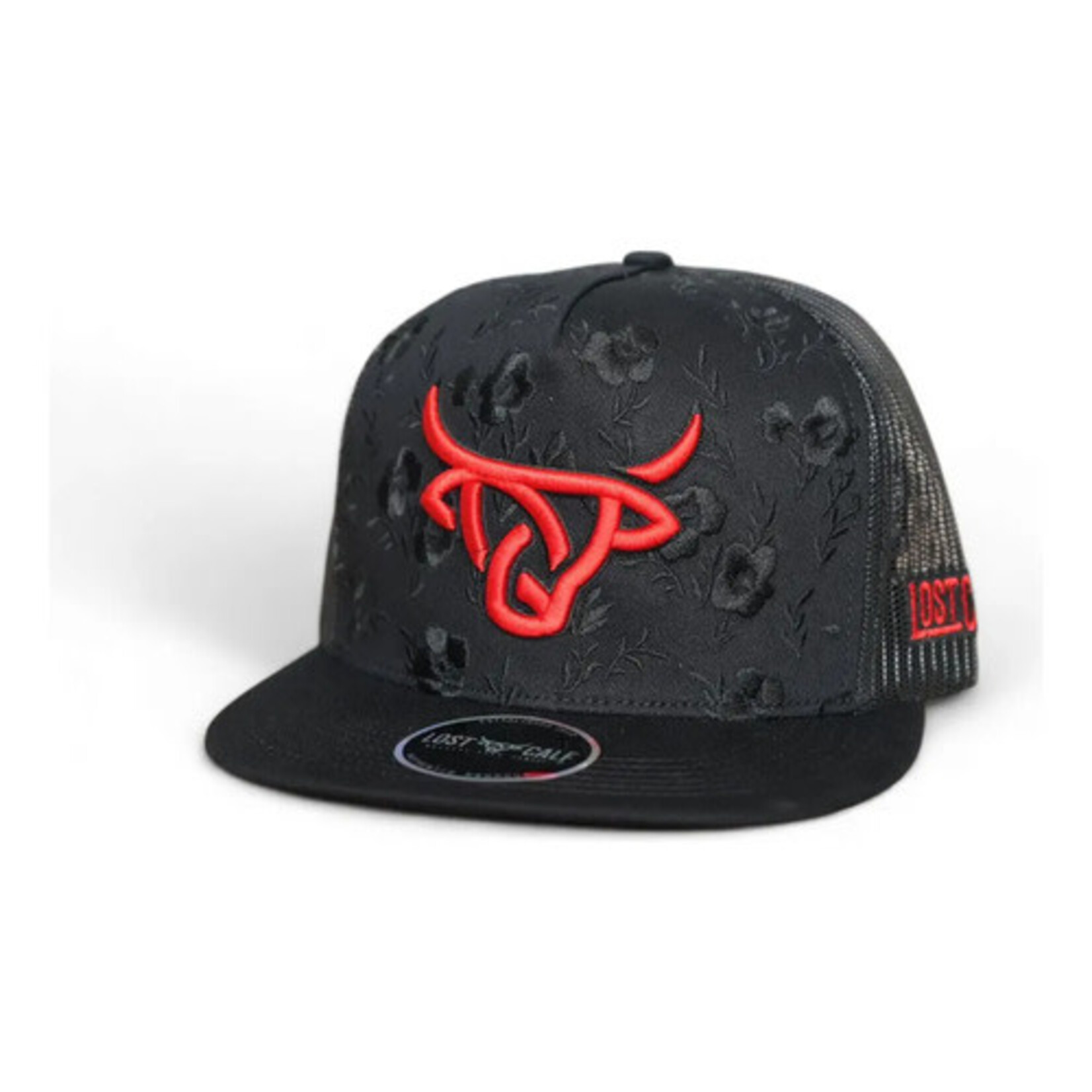 Lost Calf Brand Gorra Lost Calf Blossom Trucker - Black /Red