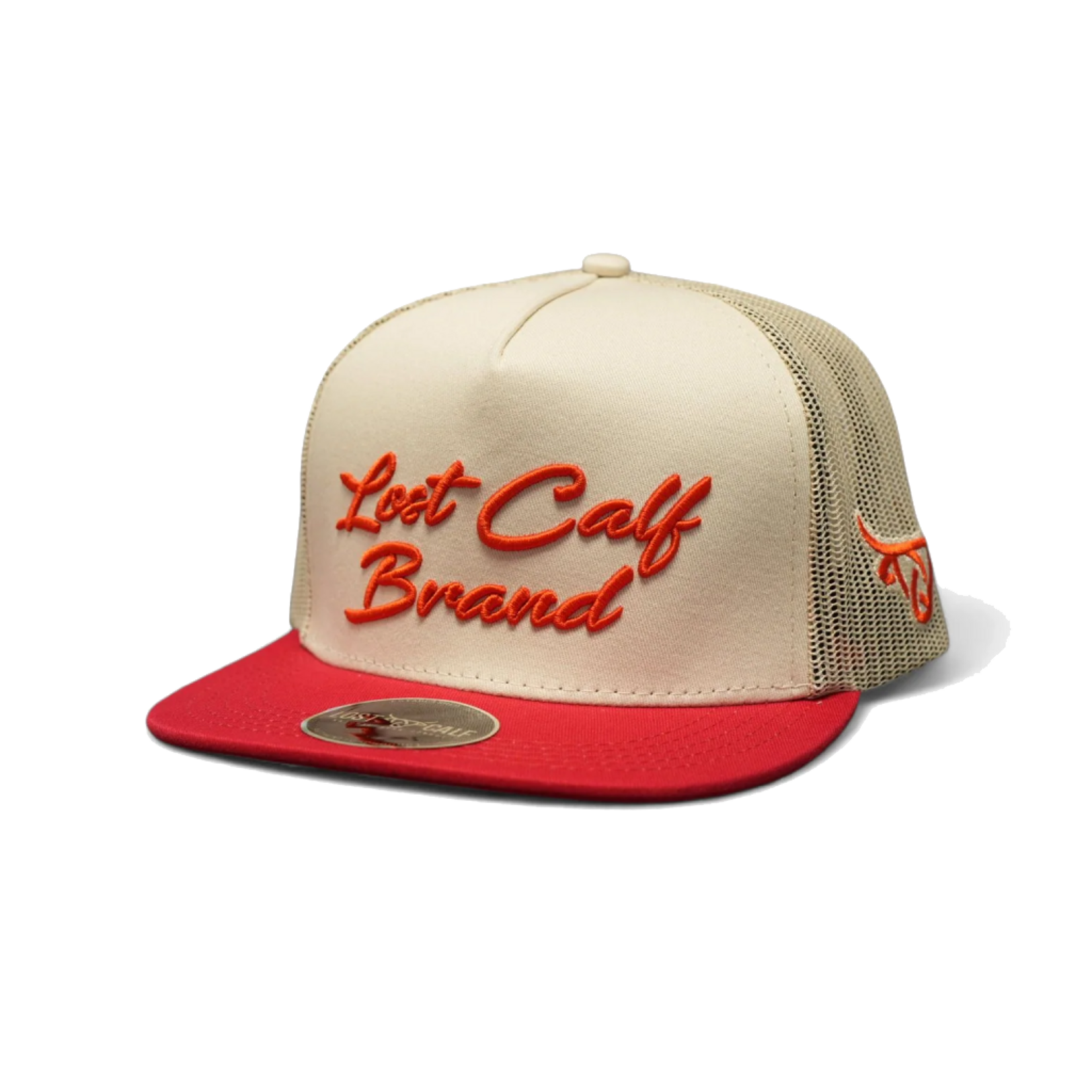 Lost Calf Brand Gorra Lost Calf  Branded - Beige/Red