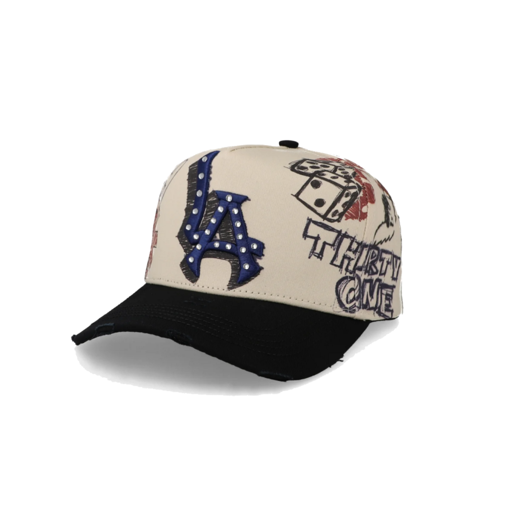 Gorra Thirty One LA Grafiti - Beige/Navy