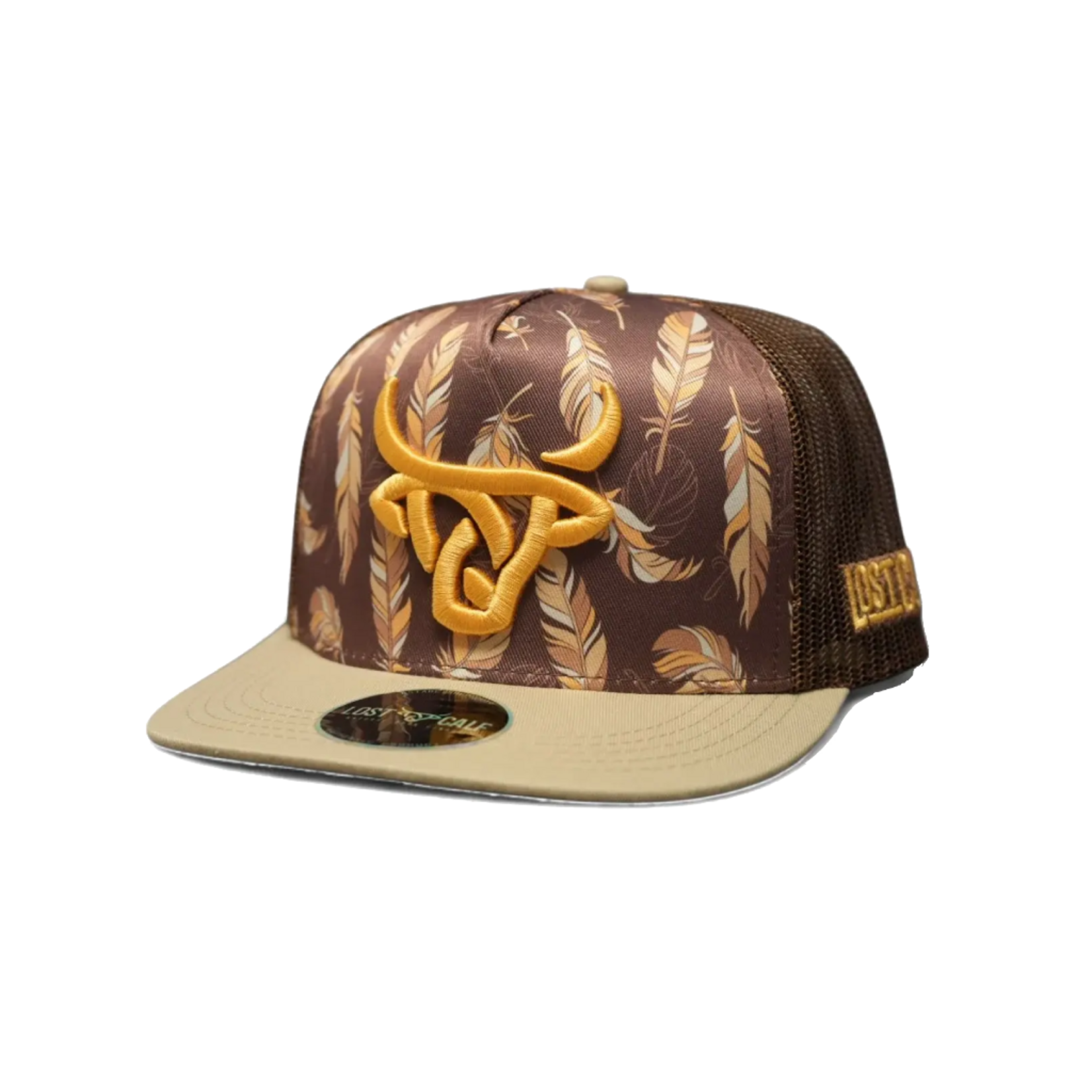 Lost Calf Brand Gorra Lost Calf  Feather - Brown/Yellow
