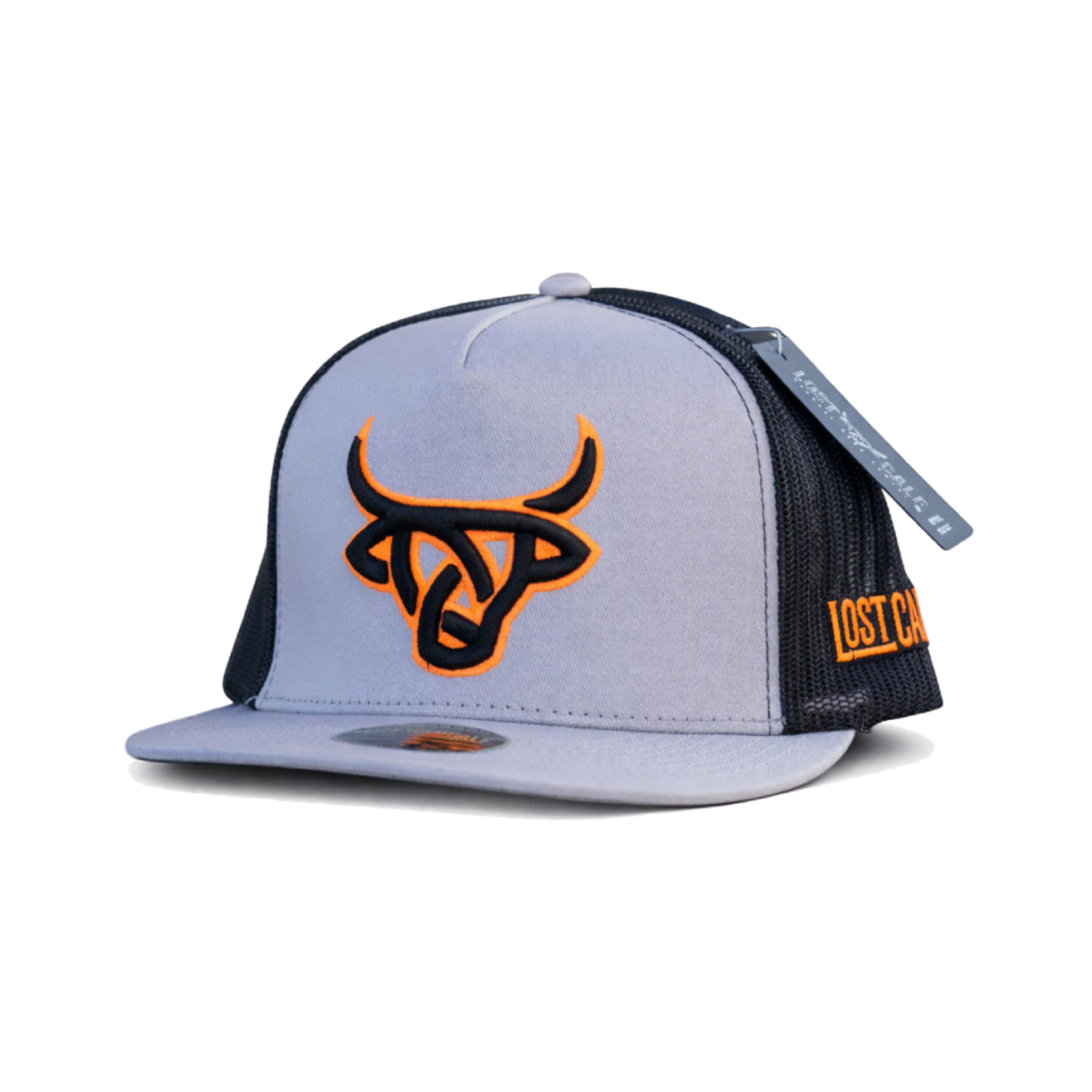 Lost Calf Brand Gorra Lost Calf Zion Flat - Grey/Orange/Black