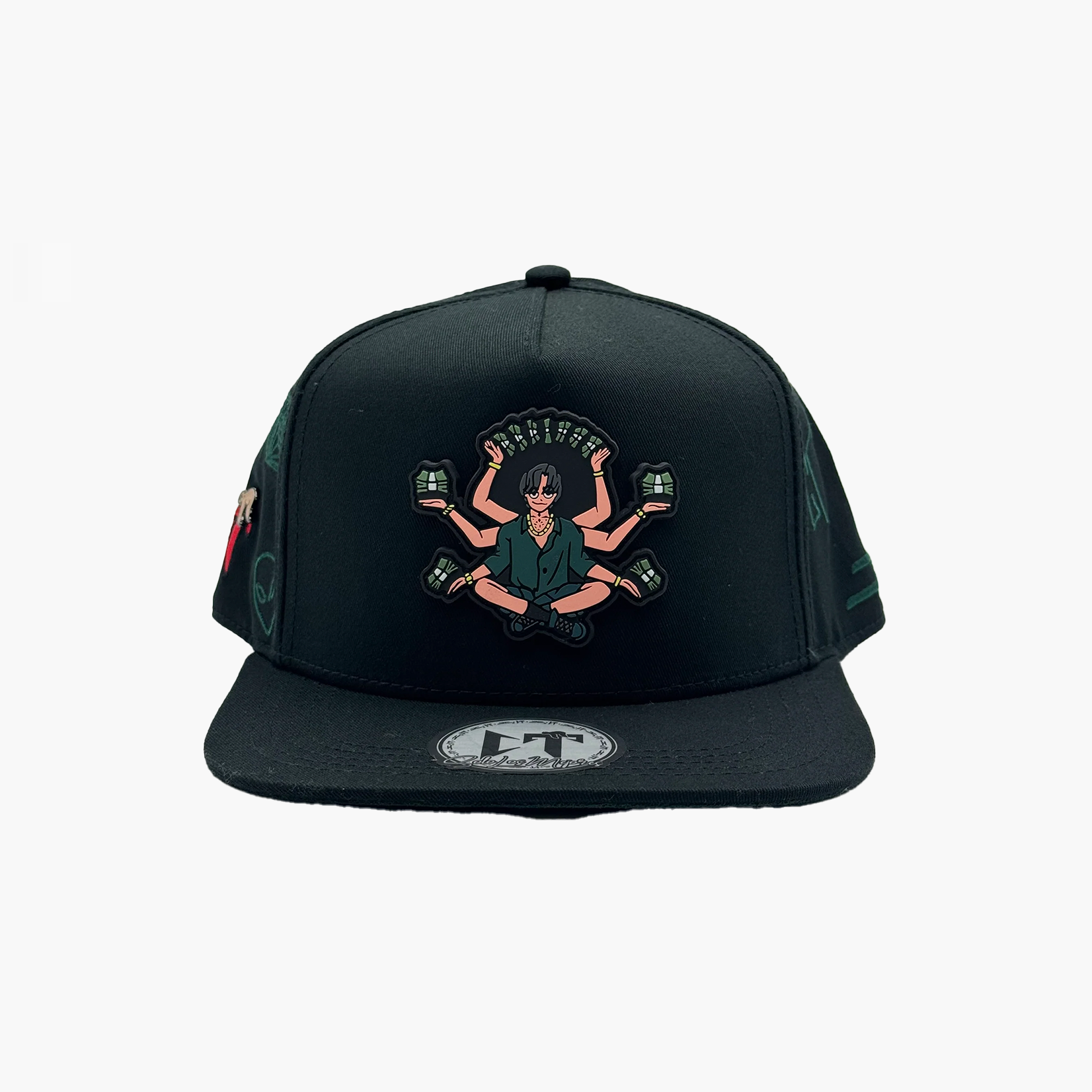 JC Hats Gorra JC Hats Natanael Cano Pacas De Billete - Black/Green