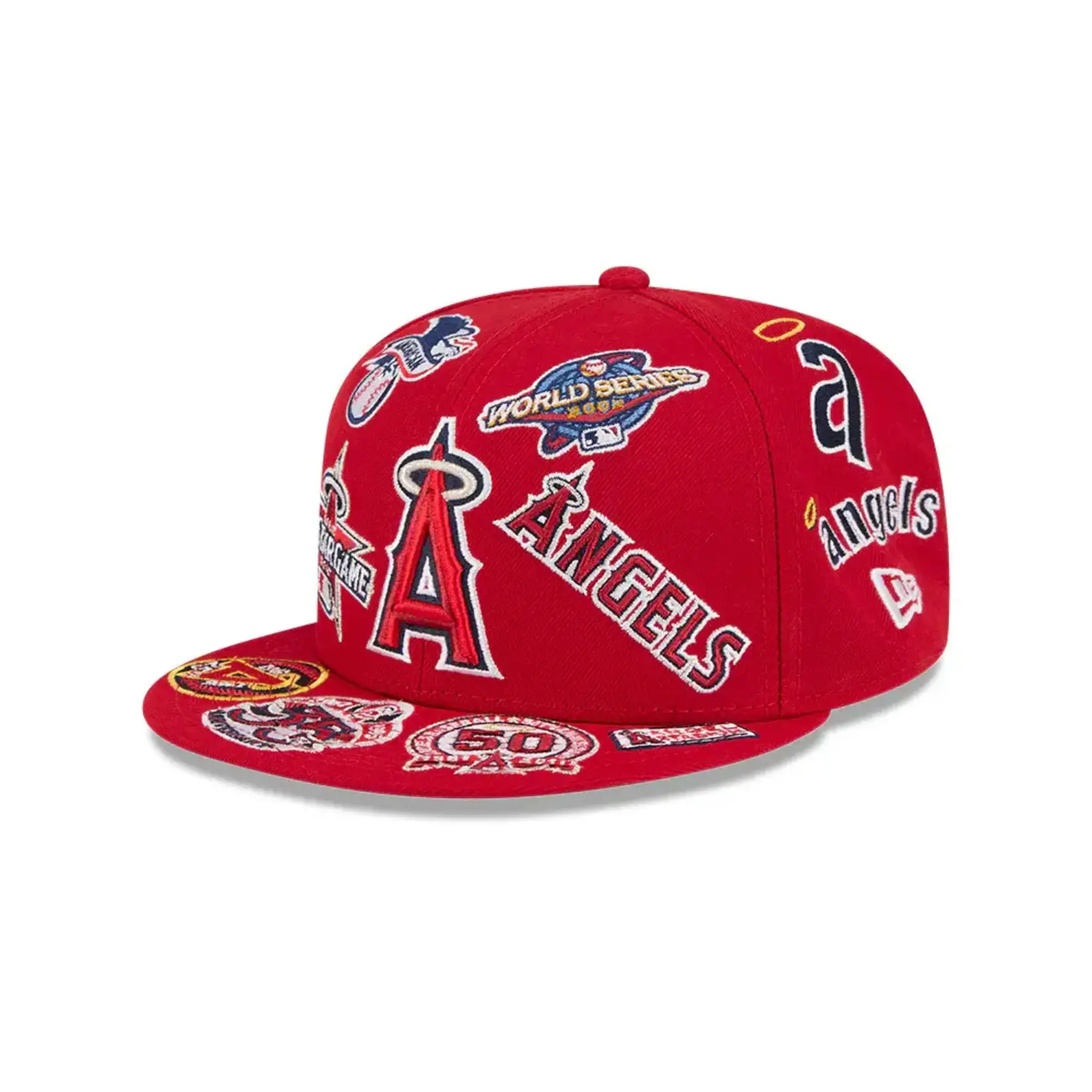 New Era Los Angeles Angels MLB All Over Team 59FIFTY - Red/Colors
