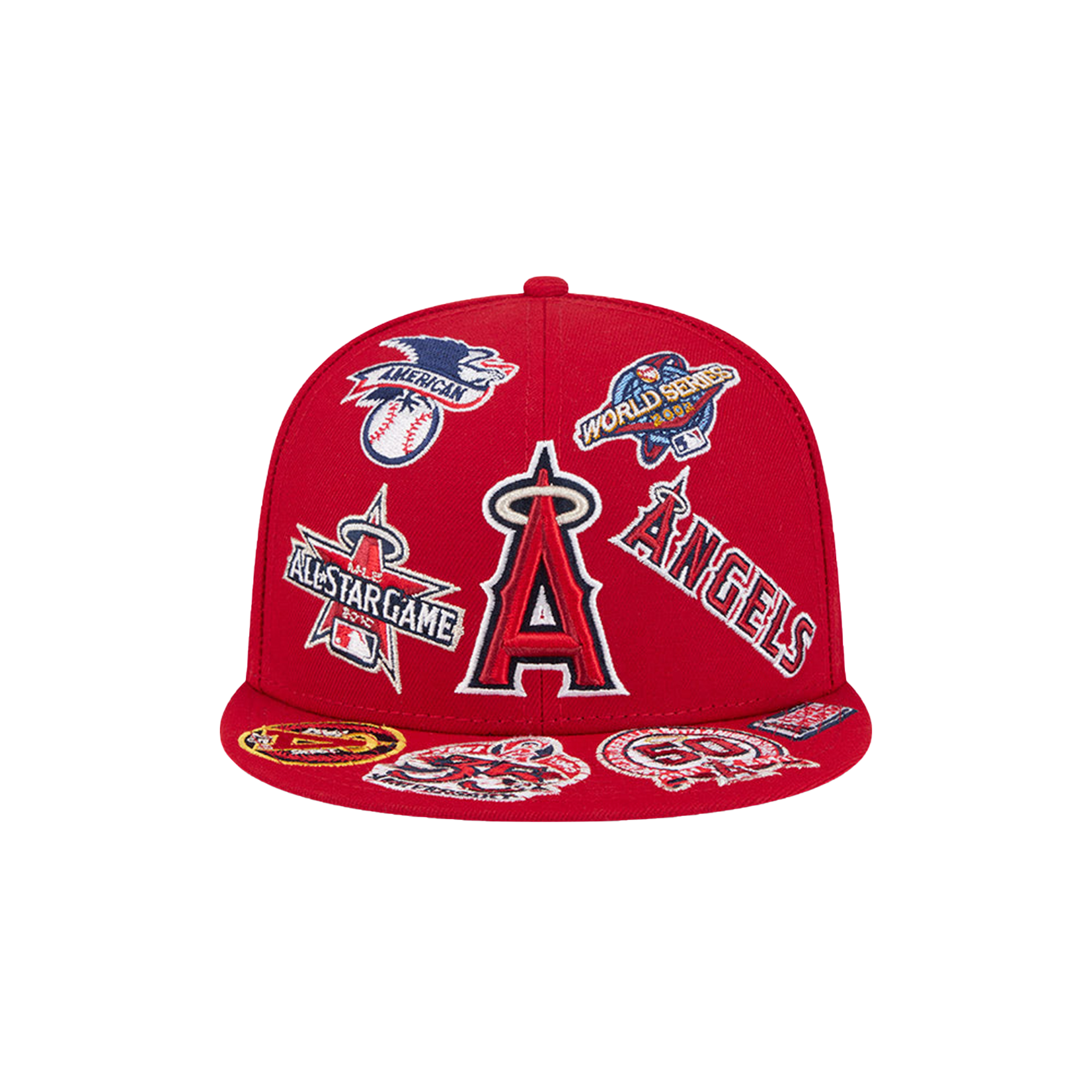 New Era Los Angeles Angels MLB All Over Team 59FIFTY - Red/Colors