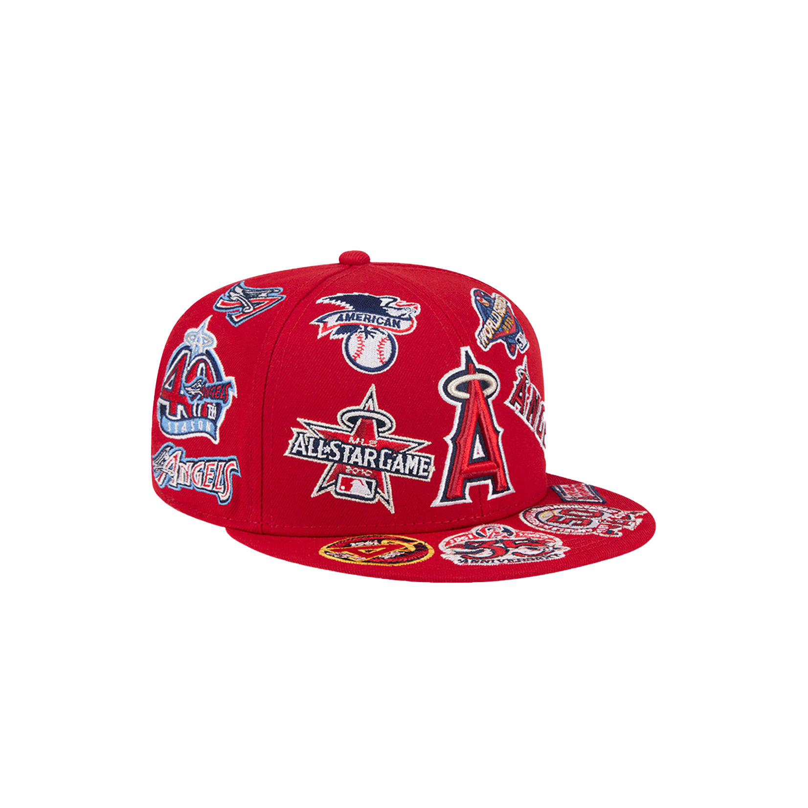 New Era Los Angeles Angels MLB All Over Team 59FIFTY - Red/Colors