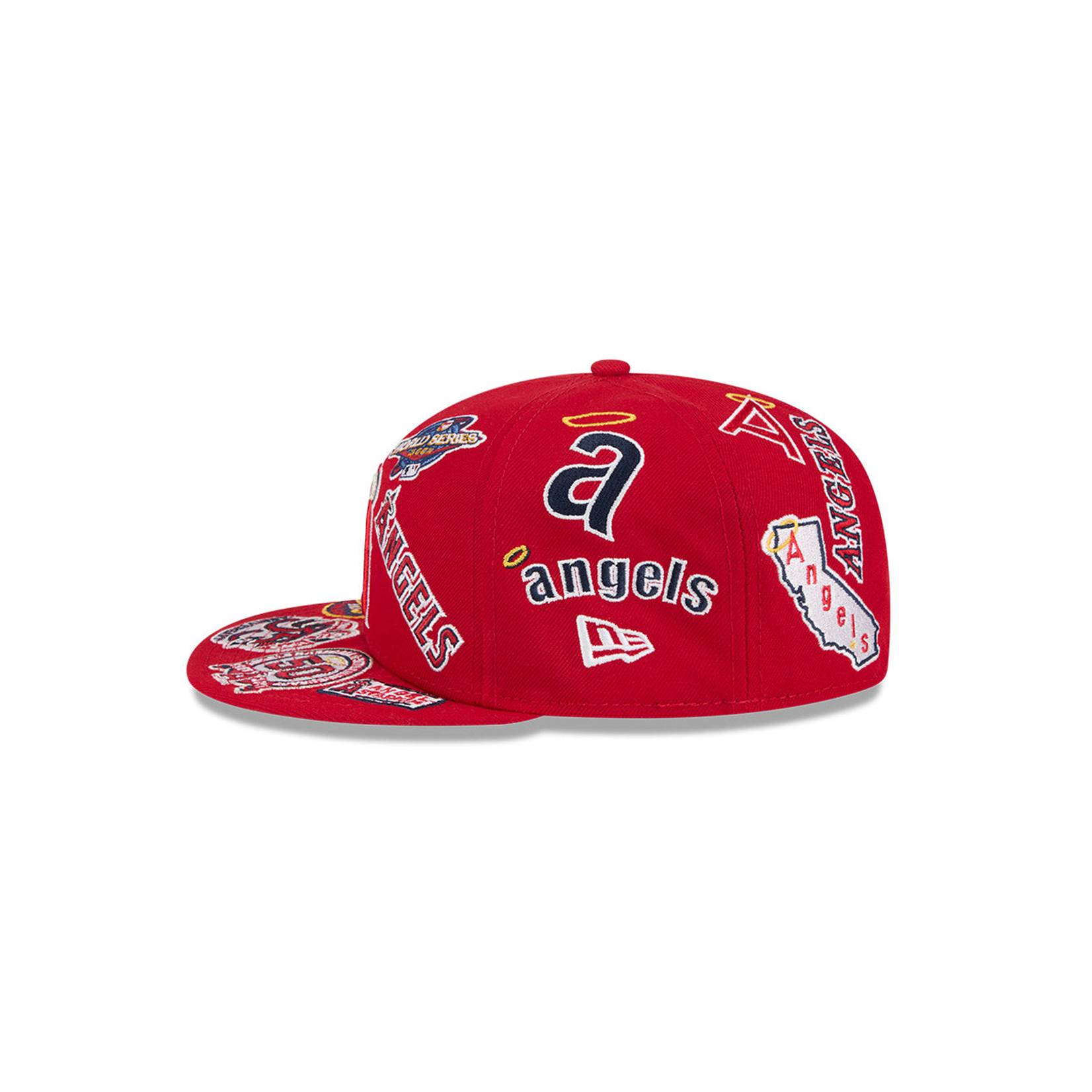 New Era Los Angeles Angels MLB All Over Team 59FIFTY - Red/Colors