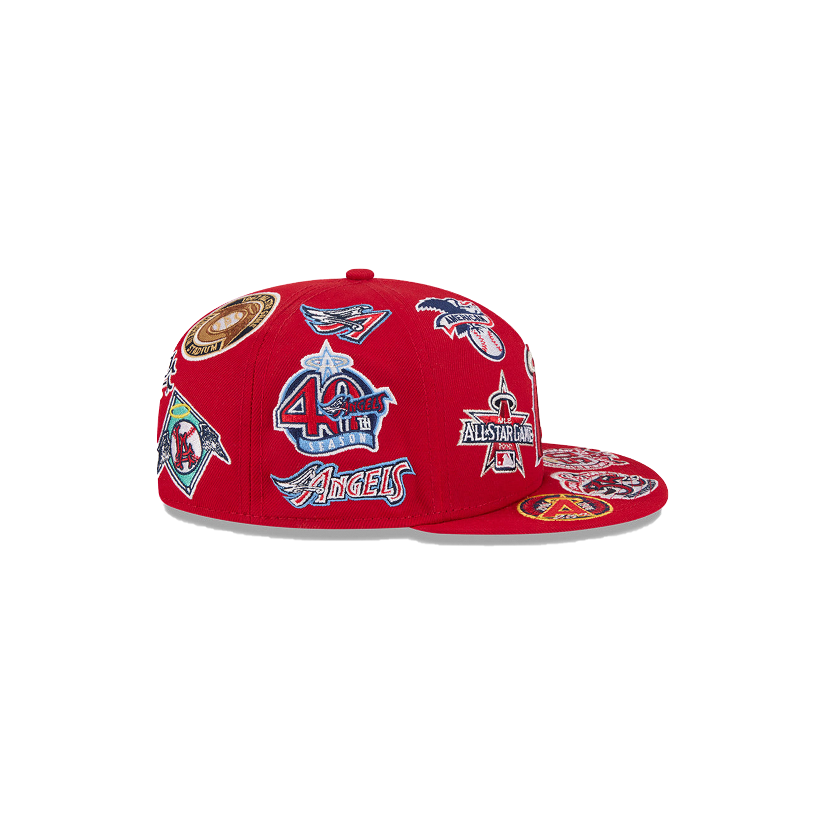 New Era Los Angeles Angels MLB All Over Team 59FIFTY - Red/Colors