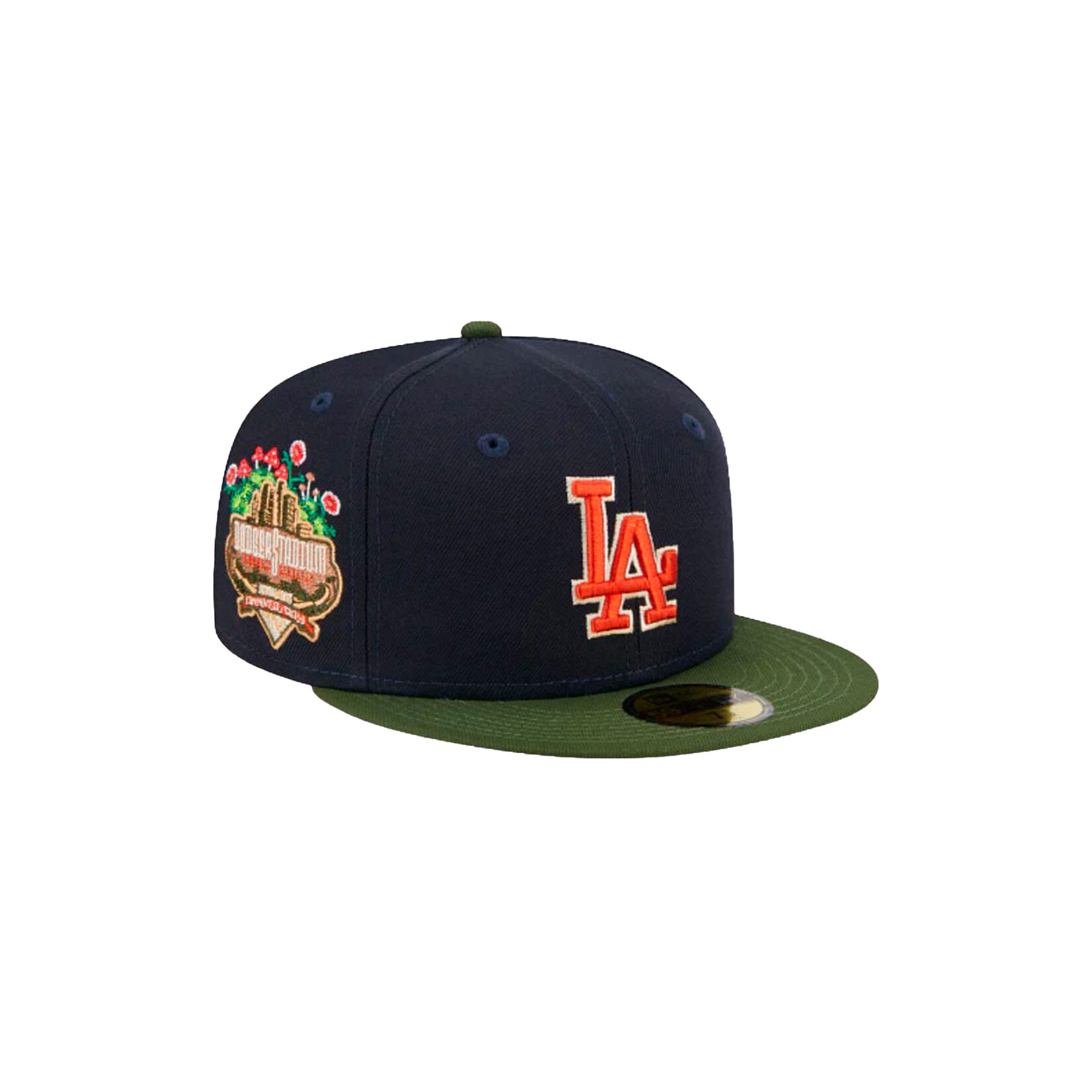 New Era Gorra Los Angeles Dodgers MLB Sprouted 59FIFTY Navy/Olive