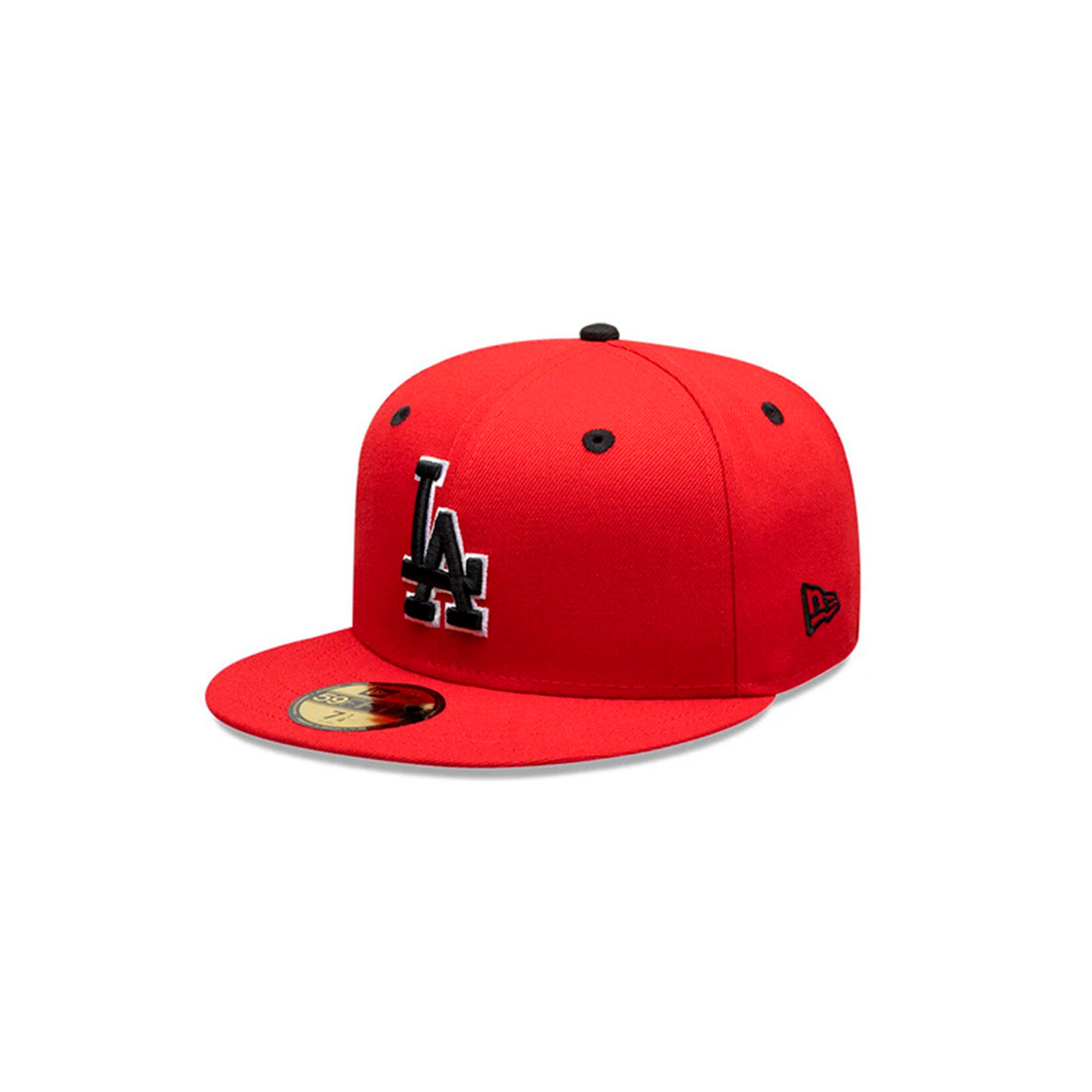 New Era Gorra Los Angeles Dodgers MLB Scarlet Patch 59FIFTY Cerrada Roja
