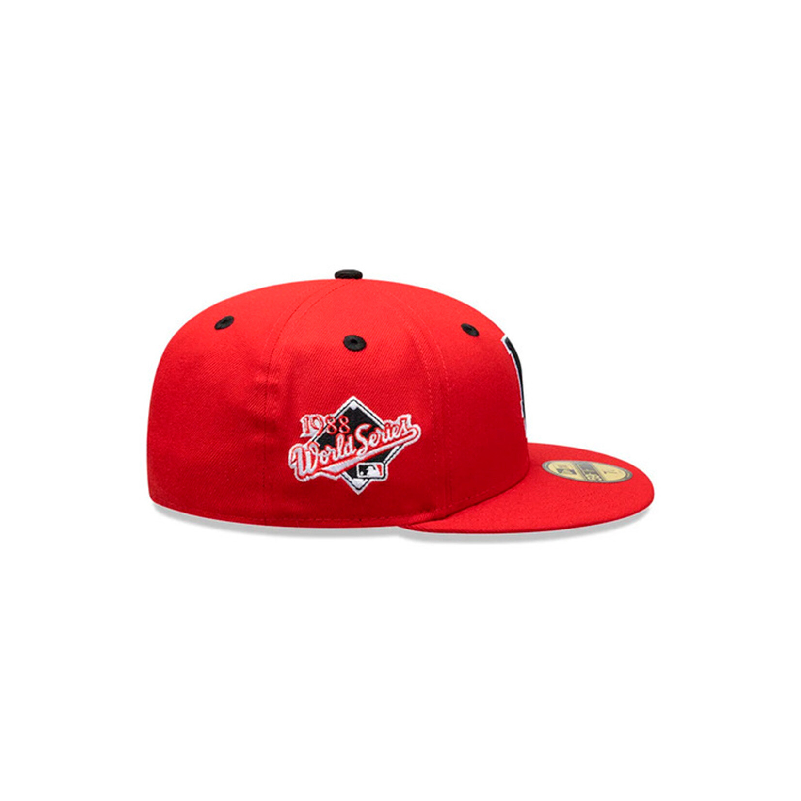 New Era Gorra Los Angeles Dodgers MLB Scarlet Patch 59FIFTY Cerrada Roja