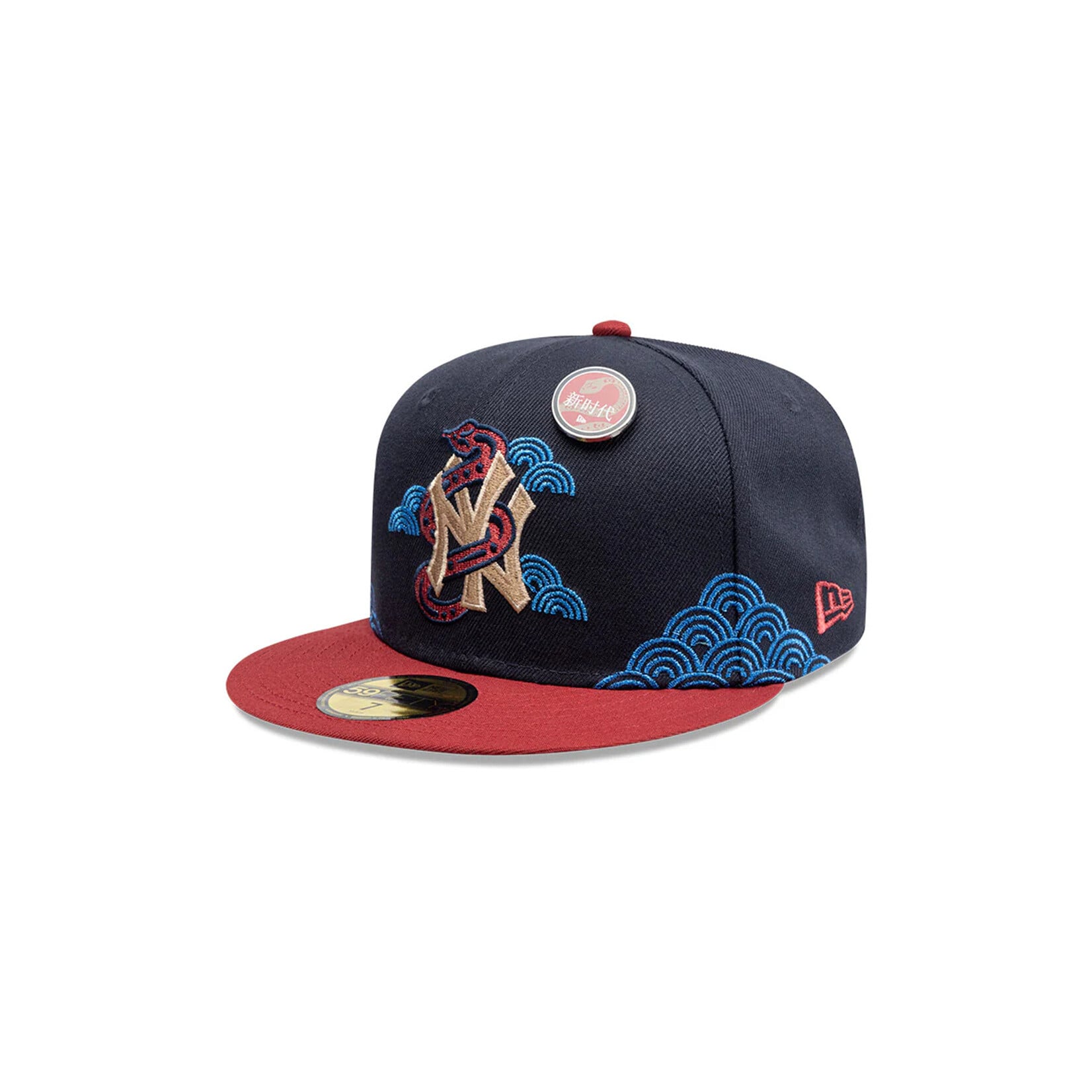 New Era New Era New York Yankees MLB Año Nuevo Chino 59FIFTY - Azul Marino / Vino
