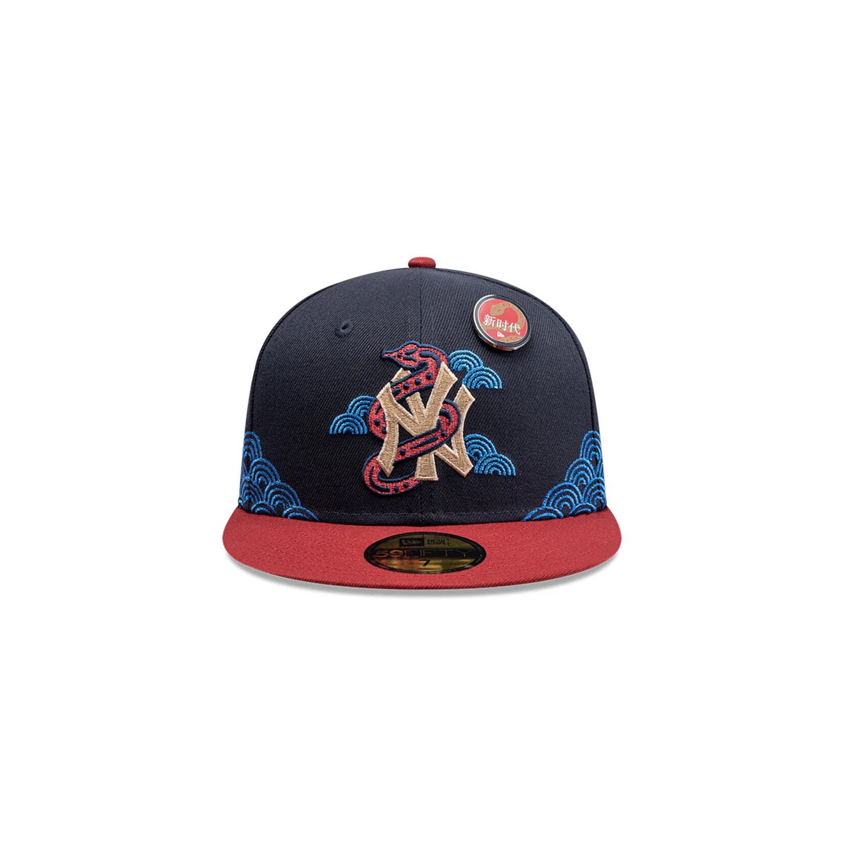 New Era New Era New York Yankees MLB Año Nuevo Chino 59FIFTY - Azul Marino / Vino