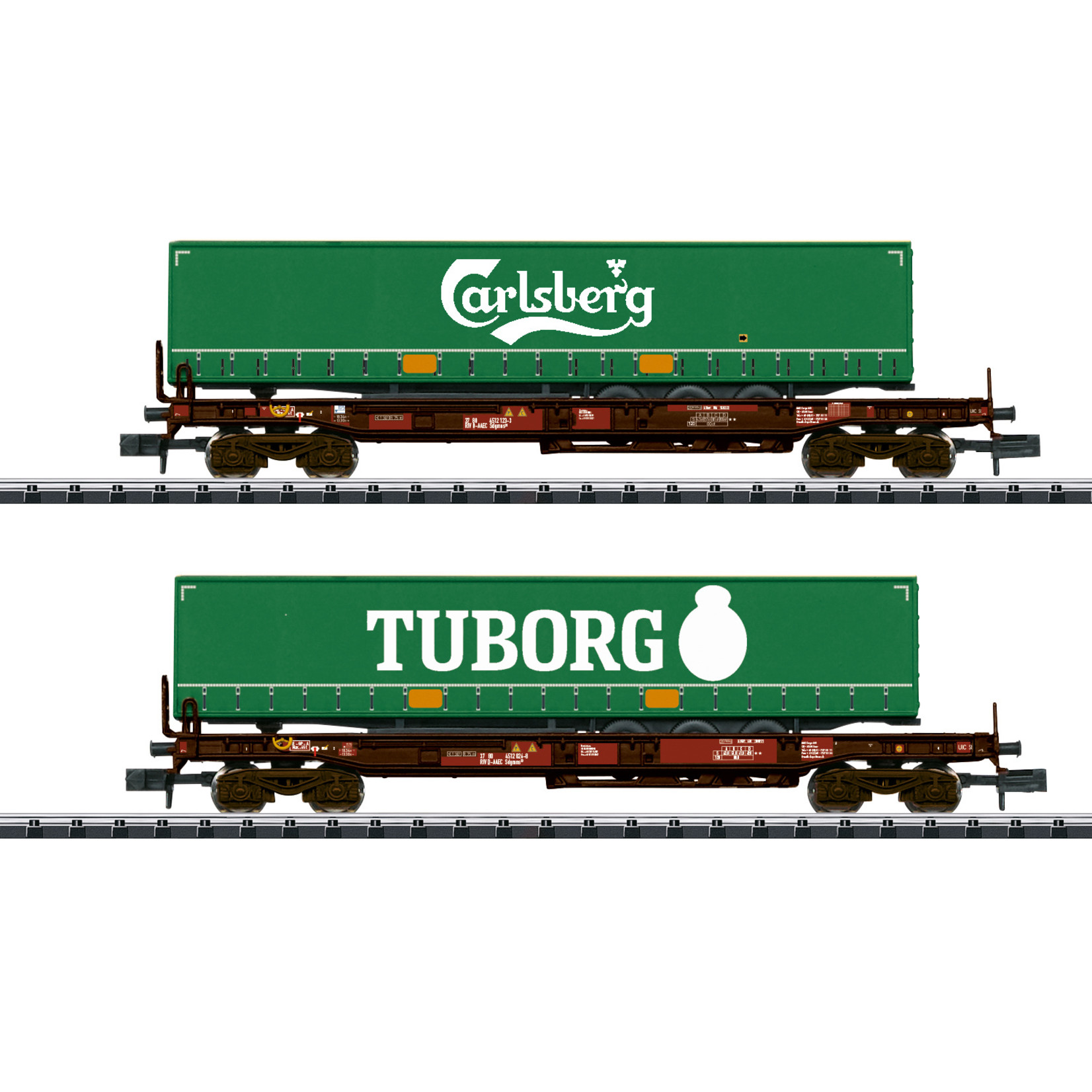 Trix Trix N Sdgmns 33 Deep-w.Flat Car Set