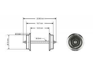 Roco Roco 40179 AC Wheel Set 10mm (2)