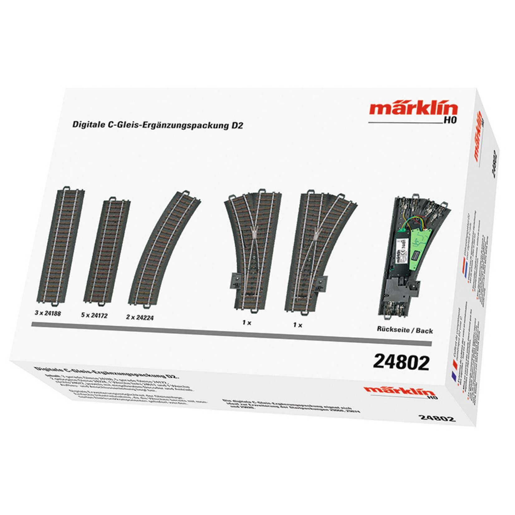 Märklin Märklin 24802 C-Track Digital Extension Set D2