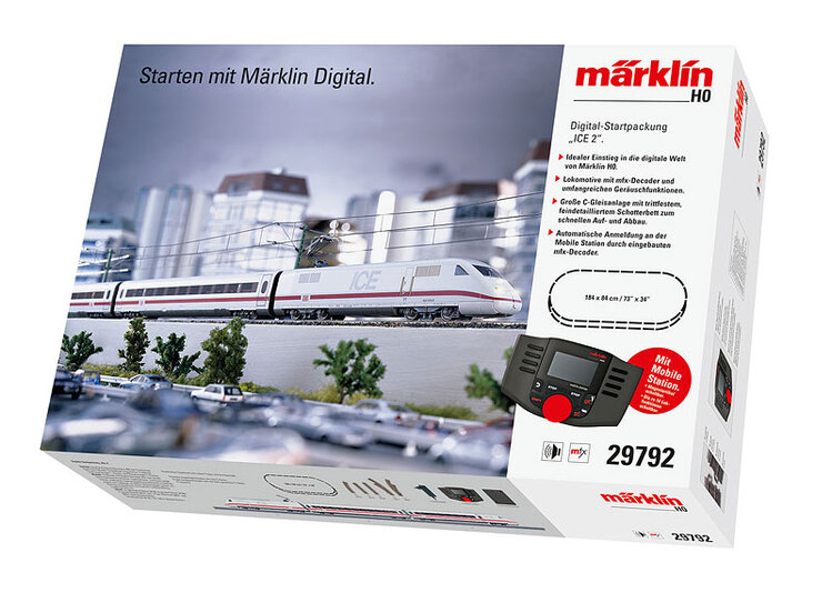 Märklin Märklin 29792 H0 Dgtl "ICE 2" Starter Set w/Mobile Station