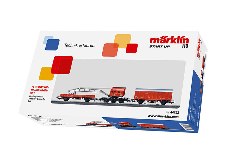 Märklin Märklin 44752 H0 Fire Dept Recovery Crane Car Set (Start Up)