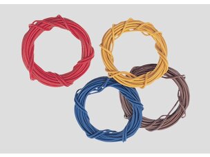 Märklin Märklin 71060 Wire 40 Rolls 10m 0.75 mm² Red/Blue/Yellow/Brown
