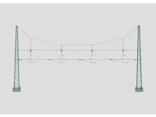 Märklin Märklin 74132 H0 Cantenary Cross Span Assembly for 4 Tracks