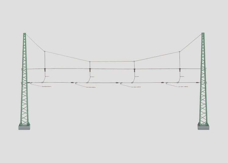 Märklin Märklin 74132 H0 Cantenary Cross Span Assembly for 4 Tracks