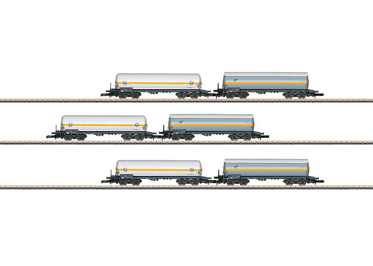 Märklin Märklin 82189 z DB EVA and VTG Gas Tank 6-Car Set, Era  IV