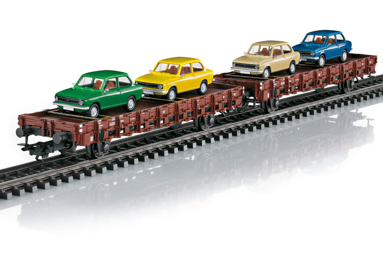 Märklin Märklin 46404 H0 DAF 66 flat car set NS