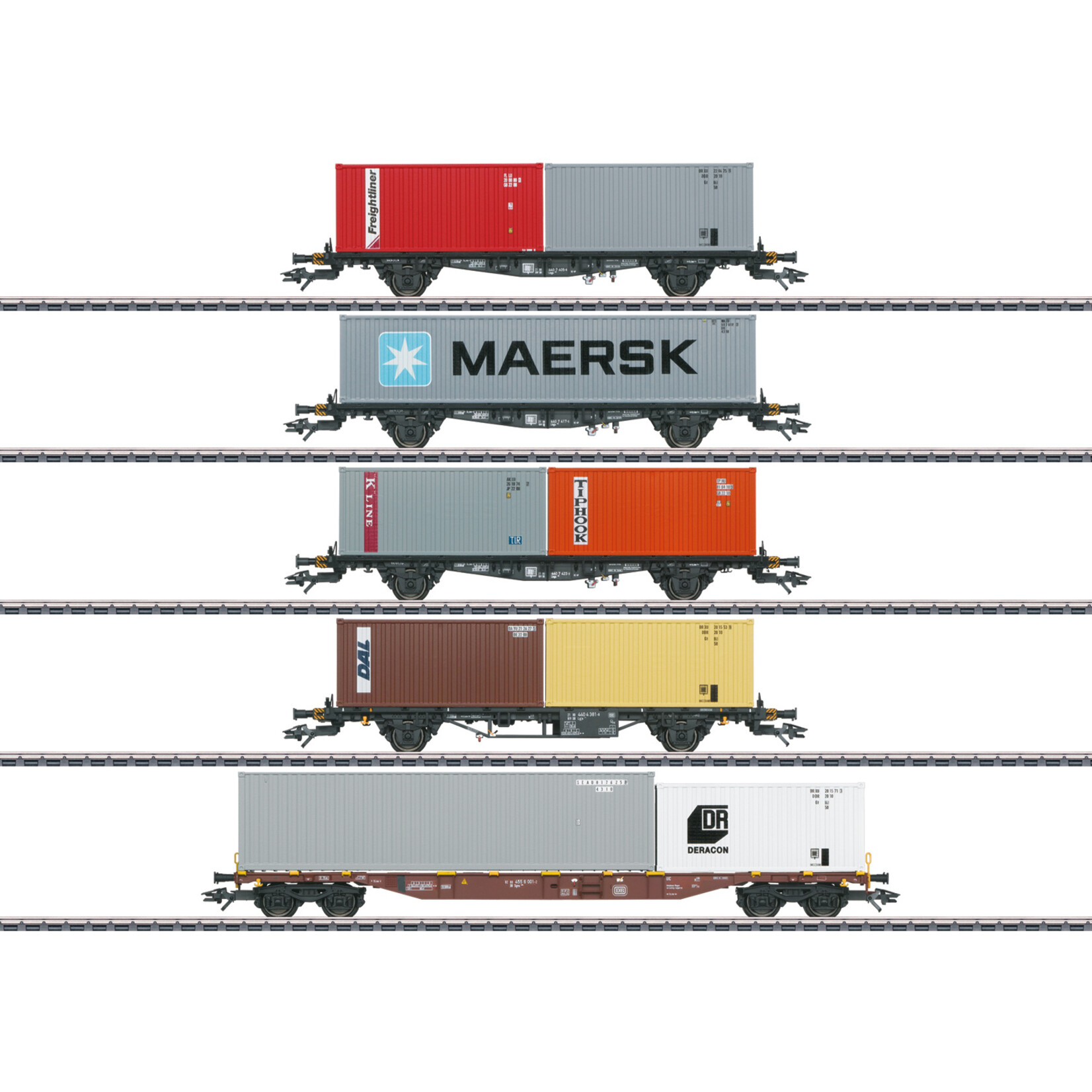 Märklin Märklin 47680 H0 Container car set DB (5 cars)