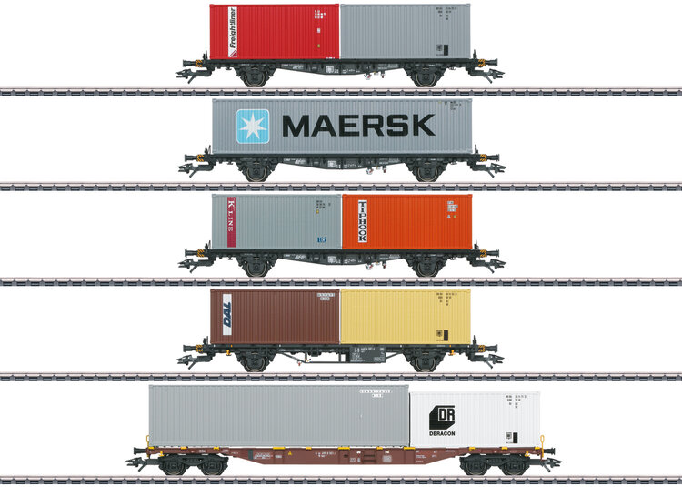 Märklin Märklin 47680 H0 Container car set DB (5 cars)