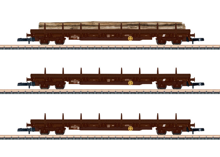 Märklin Märklin 86684 ÖBB Stake Car Set