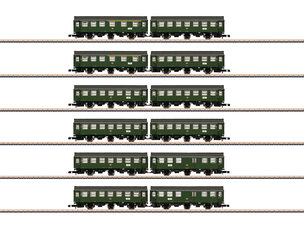 Märklin Märklin 87061 Set with 6 Pairs of Rebuild Cars in a Display