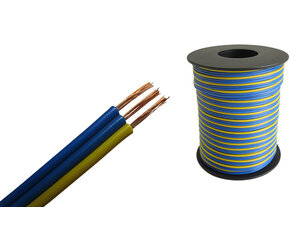 Schönwitz Schönwitz 50368 Wire 3 x 0.14mm² Blue/Blue/Yellow 25 Meter Spool