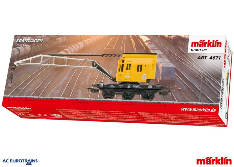 Märklin Märklin 4671 H0 Crane car w/operat. crane