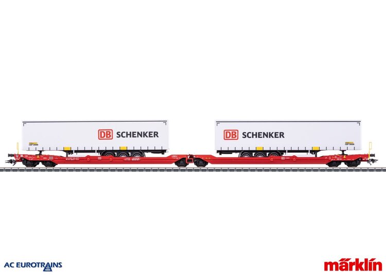 Märklin Märklin 47470 Type Sdggmrss 738 Double Deep Well Flat Car