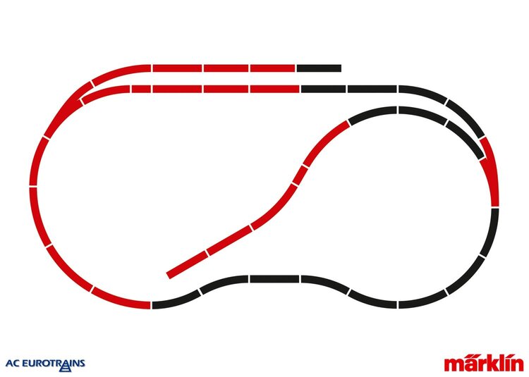 Märklin Märklin 24904 C-Track Extension Set C4