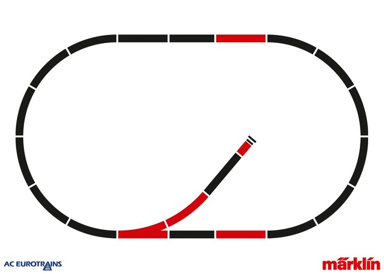 Märklin Märklin 24900 C-Track Extension Set C1