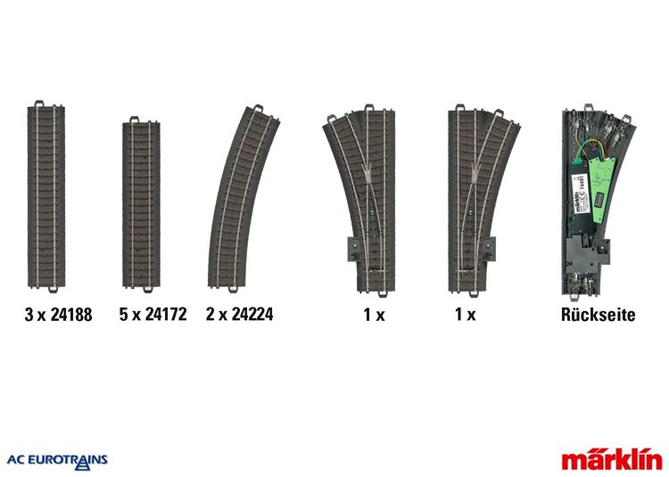 Märklin Märklin 24802 C-Track Digital Extension Set D2