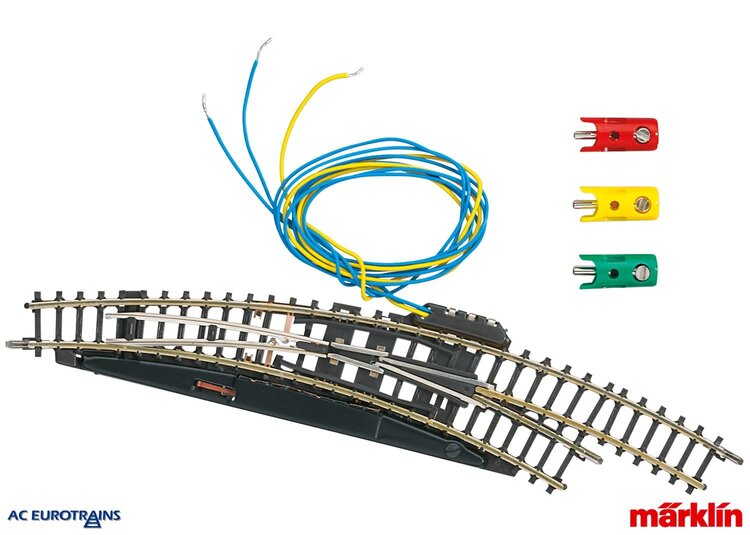 Märklin Märklin 8569 z-Track Curved Right Turnout R195 mm 30° Remote