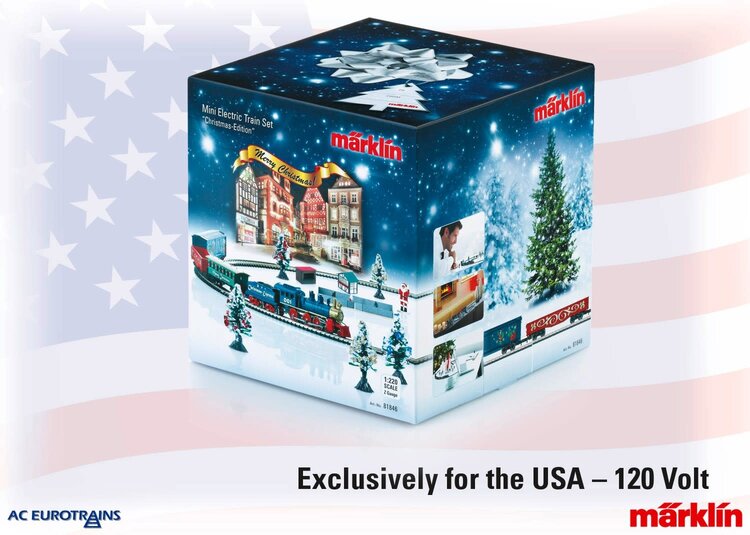 Märklin Märklin 81846 z Xmas Starter Set "Weihnachtsmarkt" 120V US