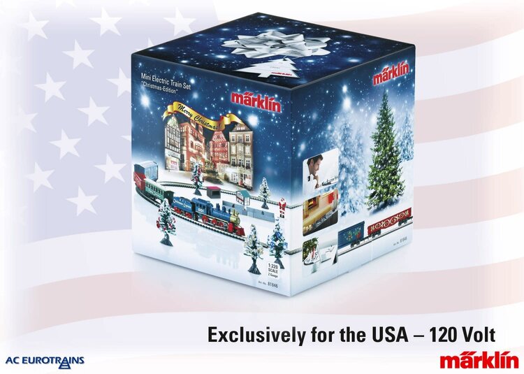 Märklin Märklin 81846 z Xmas Starter Set "Weihnachtsmarkt" 120V US