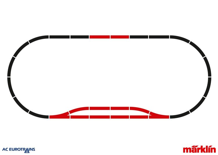 Märklin Märklin 24902 C-Track Extension Set C2