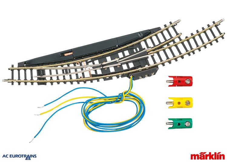 Märklin Märklin 8568 z-Track Curved Left Turnout R195 mm 30° Remote