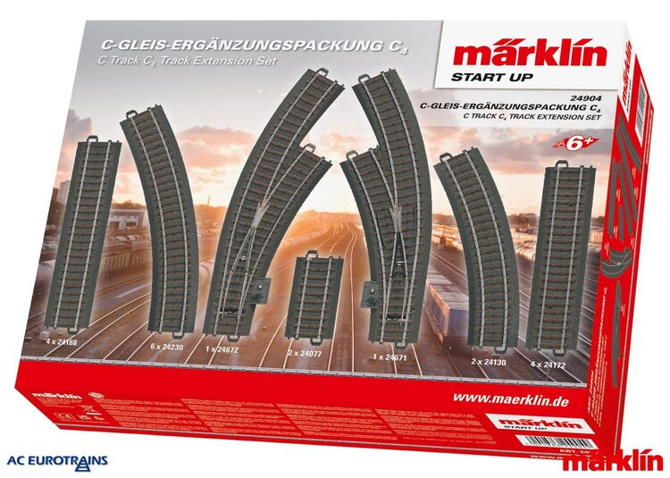 Märklin Märklin 24904 C-Track Extension Set C4