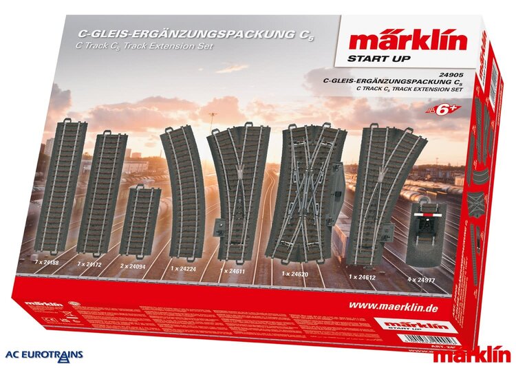 Märklin Märklin 24905 C-Track Extension Set C5