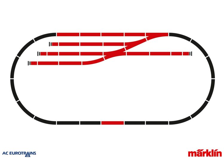 Märklin Märklin 24905 C-Track Extension Set C5