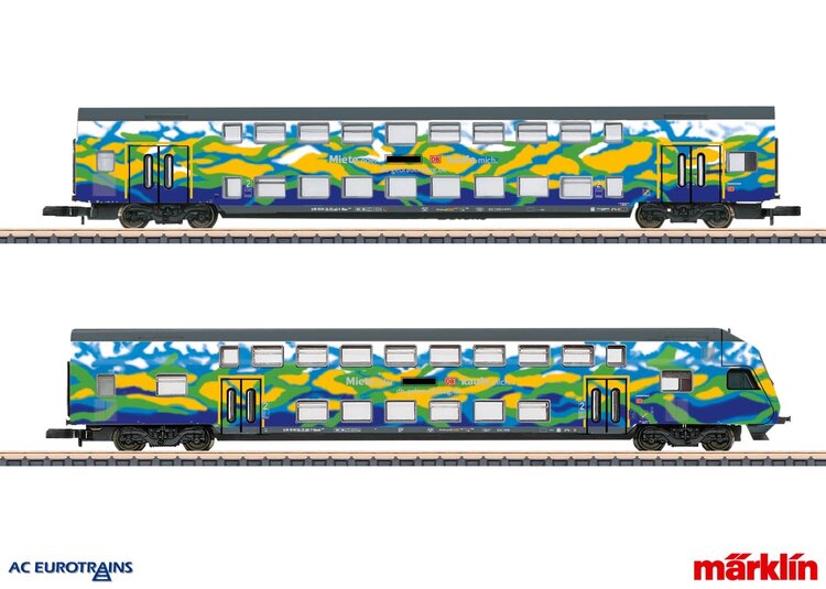 Märklin Märklin Z 87307 "Touristik” 2 Bi-Level Car Set